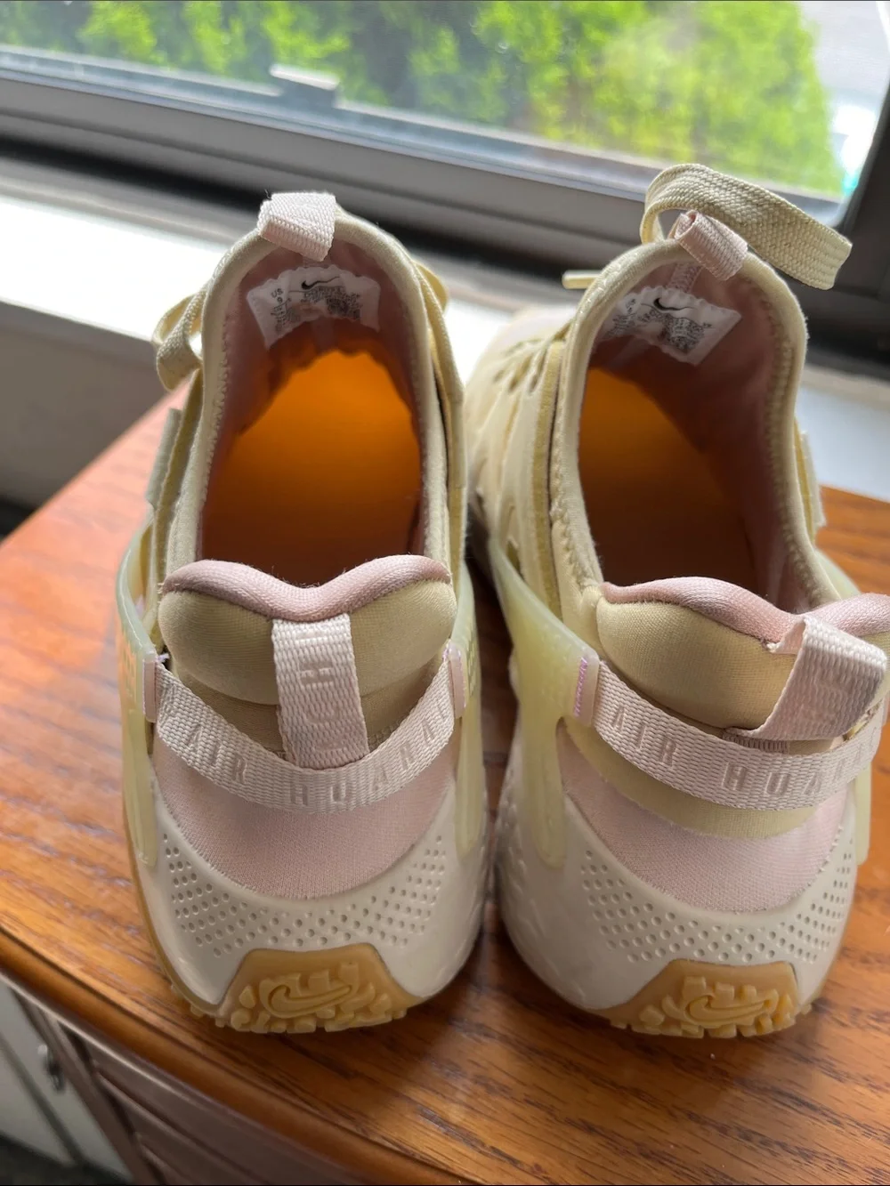 Nike Women’s Cream and Pink Low-Top Sneakers